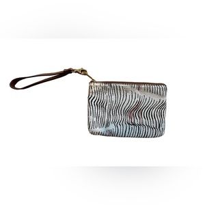 Zebra Print Fossil Wristlet Wallet